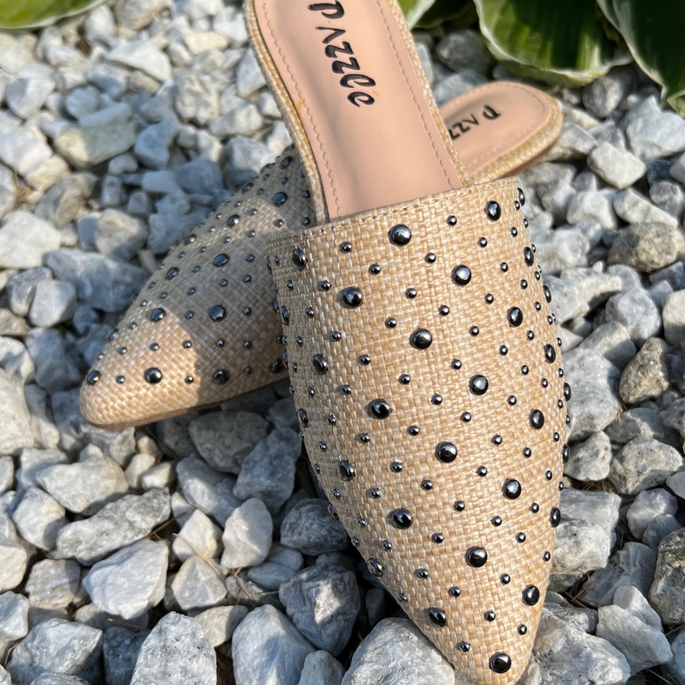 Basketweave Mules